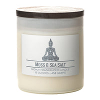 Colonial Candle White Moss amd Sea Salt Scent Jar Candle 4.5 in.   H X 3.75 in.   D 16 oz (Pack of 4)