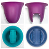 Bloem Modica Blue Plastic UV-Resistant Round Deck Rail Planter 8.8 H x 12 Dia. in. (Pack of 6)