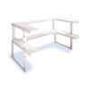 Spicy Shelf  7-1/2 in. H x 17 in. W x 10-3/8 in. L White  Stackable Shelf