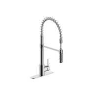 Ultra Faucets Euro One Handle Chrome Pull-Down Kitchen Faucet