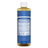 Dr. Bronner's Organic Peppermint Scent Pure-Castile Liquid Soap 16 oz (Pack of 12)