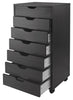 Winsome 35.35 in. H X 19.21 in. W X 15.98 in. D Black Wood Cabinet