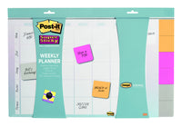 Post it 730-CAL-AQUA 17-15/16" X 11-15/16" Aqua Color Weekly Planner 26 Sheets