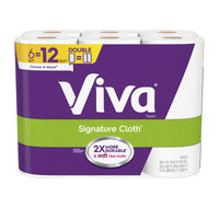 Viva Signature Cloth Paper Towels 110 sheet 1 ply 6 pk