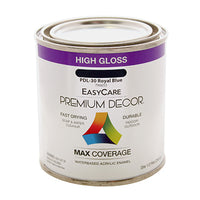 Premium Decor Royal Blue Gloss Enamel Paint, 1/2-Pt.