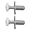 Prime-Line Silver/White Nylon/Steel Bi-fold Door Top Wheel Guide 2 pk