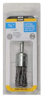 3/4-Inch Knotted Crimped Wire End Brush