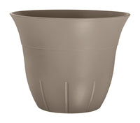 Suncast Belliveau 16 in. W Resin Planter Brown