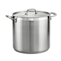 20 Qt Stainless Steel Covered Stock Pot