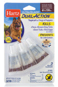 Hartz 15651 UltraGuard® Dual Action™ Flea & Tick Drops for Dogs 61 To 150 Lbs 3 Count