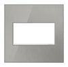 Legrand Adorne Metallic 2 gang Die-Cast Metal Toggle Screwless Wall Plate 1 each