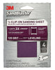 3M Sandblaster 5-1/2 in.   L X 4-1/2 in.   W 120 Grit Aluminum Oxide Sandpaper 4 pk