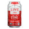 Live Soda - Soda Cola Probiotic - Case of 4-6/12 fl oz.