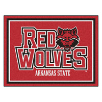 Arkansas State University 8ft. x 10 ft. Plush Area Rug