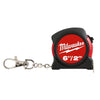 Milwaukee  6 ft. L x 1.2 in. W Pocket  Keychain Tape Measure  Red  1 pk