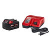 Milwaukee  M18 REDLITHIUM  XC5.0  18 volt 5 Ah Lithium-Ion  Extended Capacity Battery and Charger Kit