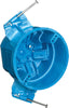 Carlon 25 cu in Round Thermoplastic 1 gang Electrical Box Blue