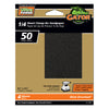 Gator PowerPlus 5-1/2 in. L X 4-1/2 in. W 50 Grit Zirconium Oxide 1/4 Sheet Sandpaper 4 pk