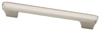 Cabinet Pull, Theo Pattern, Satin Nickel, 5-In.