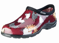 Sloggers 5116CBR07 Size 7 Women's Chicken Print Barn Red Waterproof Shoe