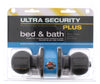 Ultra Security Plus Oil Rubbed Bronze Metal Bed and Bath Knob 3 Grade Right or Left Handed