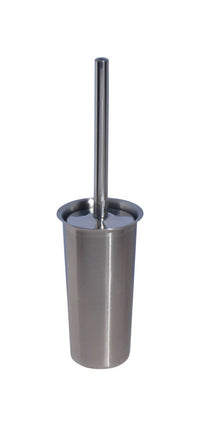 Interdesign Toilet Bowl Brush Set 18/8 Stainless Steel Base And Handle 4-1/2" Dia. X16-1/4"