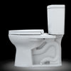 TOTO® Drake® II 1G® Two-Piece Elongated 1.0 GPF Universal Height Toilet with CEFIONTECT and SS124 SoftClose Seat, WASHLET+ Ready, Cotton White - MS454124CUFG#01