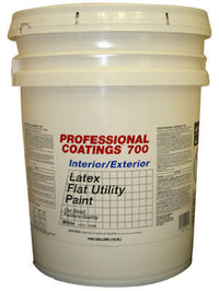 Good Interior/Exterior Latex Paint, Flat White, 5-Gallons