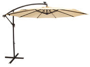 Living Accents 8389173 10' Tan Tiltable Offset Living Accents Patio Umbrella