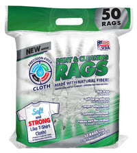 Paint & Cleaning Rags, White, 12.5 x 16-In., 50-Ct.