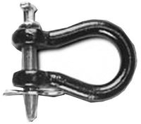 Straight Clevis, Black, 7/8 x 3-1/4-In.