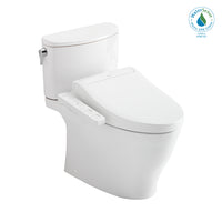 TOTO® WASHLET®+ Nexus® Two-Piece Elongated 1.28 GPF Toilet with C2 Bidet Seat, Cotton White - MW4423074CEFG#01