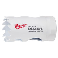 Milwaukee  Hole Dozer  1-1/8 in. Dia. x 2-1/8 in. L Carbide Tipped  Hole Saw  1/4 in. 1 pc.