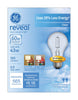 GE Reveal 43 W A19 A-Line Halogen Bulb 565 lm Soft White 2 pk