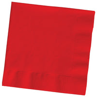 Creative Converting 801031B Red 2 Ply Beverage Napkins                                                                                                