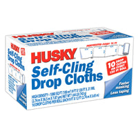 Husky  9 ft. W x 120 ft. L x 0.31 mil  Plastic  Drop Cloth