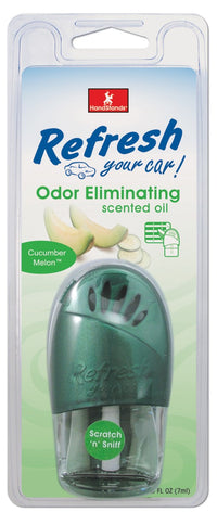 Handstands 09815 Cucumber Melon Refresh Your Car Scented Oil Air Freshener (Pack of 3)