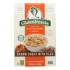 Gluten Freeda Instant Oatmeal Cup - Brown Sugar and Flax - Case of 8 - 11.2 oz.