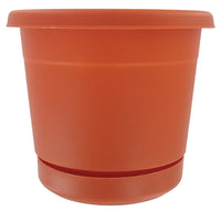 Dynamic Design RR1212TC 12" Terracotta Rolled Rim Planters (Pack of 12)