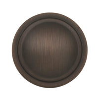 Amerock  Allison  Round  Cabinet Knob  1-3/16 in. Dia. 15/16 in. Oil Rubbed Bronze  2 pk