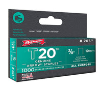 Arrow Fastener 206 3/8 T20 Staples