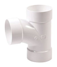 NDS Schedule 35 4 in. Hub each X 4 in. D Hub PVC Sanitary Tee