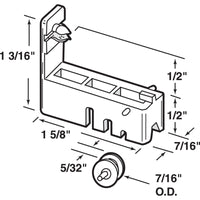 Prime-Line Window Roller Assembly For "Glasco" Windows 5/32" Nylon Carded