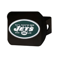 NFL - New York Jets  Black Metal Hitch Cover - 3D Color Emblem