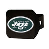 NFL - New York Jets  Black Metal Hitch Cover - 3D Color Emblem