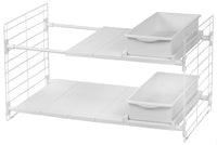 Iris Usa Inc 260280 17 To 27-1/2 X 15-1/2 X 15-1/2 White Under Sink Organizer