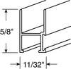 Prime-Line White Aluminum 1/3 in. W x 72 in. L Window Frame (Pack of 12)