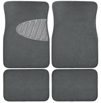 Auto Floor Mats, Gray Carpet With Heal Pad, 4-Pc.