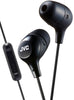 Jvc Hafx38mb Black Marshmallow Inner Ear Headphones With Mic & Remote