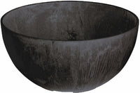 Novelty Artstone 4.8 in. H X 9.9 in. W X 9.9 in. D X 9.9 in. D Resin Napa Bowl Planter Black